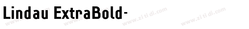 Lindau ExtraBold字体转换